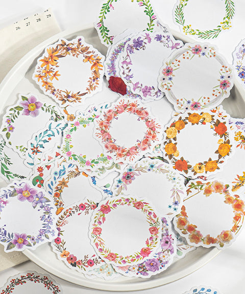 240 Pcs Colorful Garland Writable Stickers Set