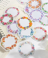 240 Pcs Colorful Garland Writable Stickers Set
