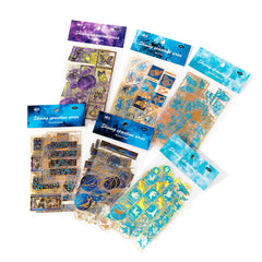 6 Styles 10Pcs/Bag Vintage Bronzing Sticker Butterfly Star Dream Decorative PVC Stickers Literary Aesthetic Scrapbooking Decorative Stationery Stickers Retro Butterflies Laser Sticker Scrapbooking Label Diary Journal Planner