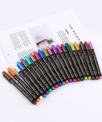 20 Pcs Medium Tip Calligraphy Metallic Pens