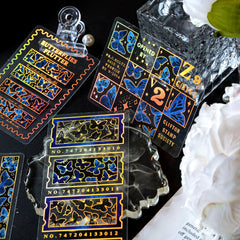 6 Styles 10Pcs/Bag Vintage Bronzing Sticker Butterfly Star Dream Decorative PVC Stickers