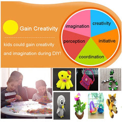 9000 Rubber Bands Loom Bands Kit Bracelet Making Kit, Rubber Bands for Bracelet Making Kit DIY Art and Craft Mega Refill kit Girls Creativity Gift to Improve Imagination