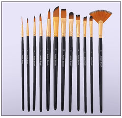 12pcs Acrylic Paint Brushes Set Nylon Hair Artist Paintbrushes Professional Painting Brushes