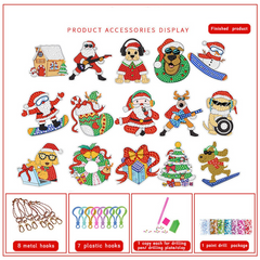 Christmas DIY Diamond Painting Kit With Keychains