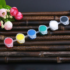 6 Colors Kids' Acrylic Paint 3ml Acrylic Paint Set For Kids