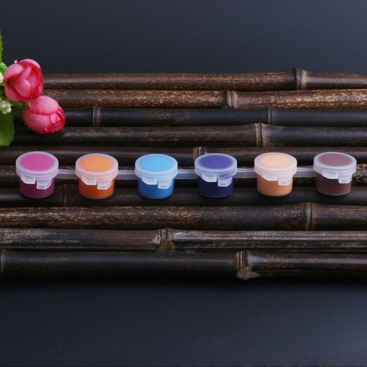 6 Colors Kids' Acrylic Paint 3ml Acrylic Paint Set For Kids