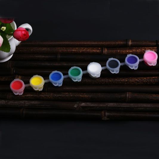 Acrylic Paint Strip Kindergarten Children Watercolor Painting 12/8 Color Set Diy Stone Painting Ceramic Painting Sealed Box