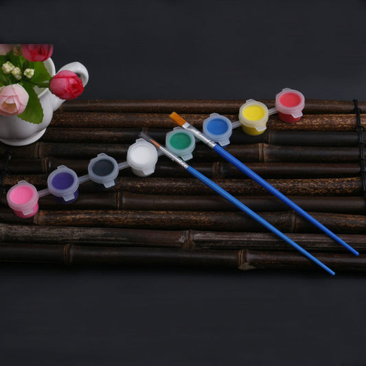 Acrylic Paint Strip Kindergarten Children Watercolor Painting 12/8 Color Set Diy Stone Painting Ceramic Painting Sealed Box