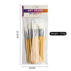 6 Pcs Oil Painting Nylon Board Brush