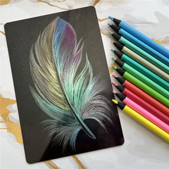 24 Colors Metallic Pencil Colored Drawing Pencil Set