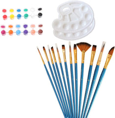 14 Pcs Nylon Hair Artist Paint Brushes Set