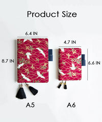 Handmade Classical Phoenix & Crane Bullet Journal