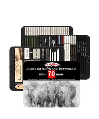 70 Pcs Drawing and Sketch Pencil Set