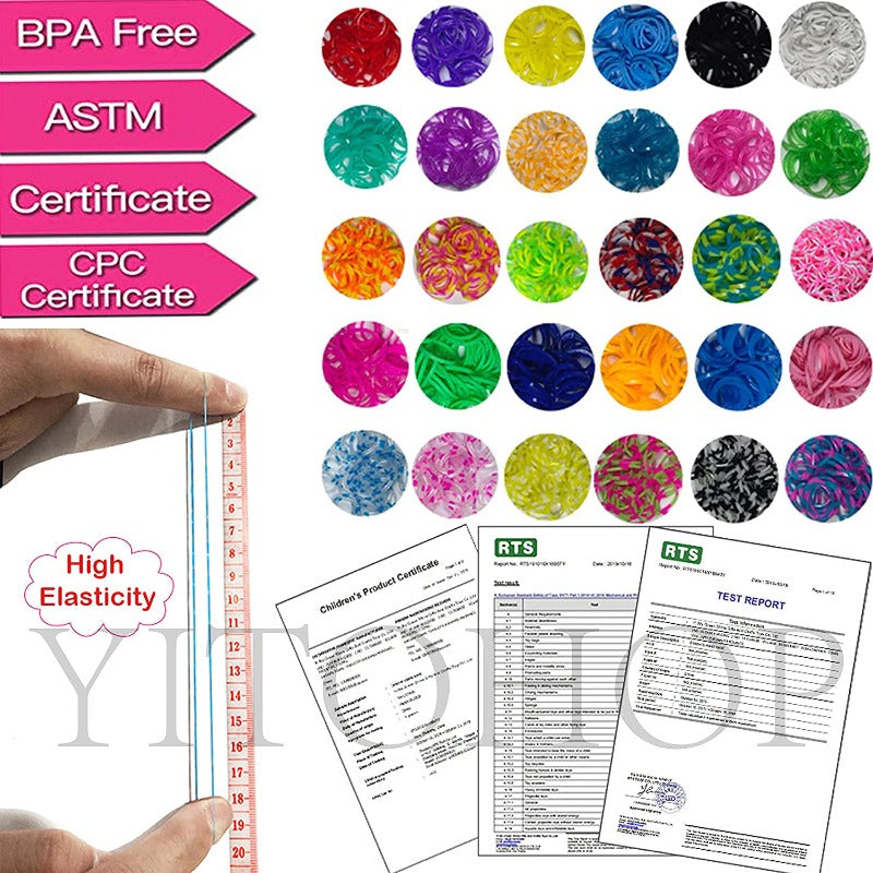 12080+ Loom Bands Kit , Rubber Bands for Bracelet Making Kit DIY Art and Craft Mega Refill kit Girls Creativity Gift to Improve Imagination