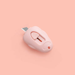 Mini Portable Retractable Utility Knife Cute Mini Small Pocket Size Craft Packaging Box Paper Envelope Cutter Utility Knife Student Art Supplies