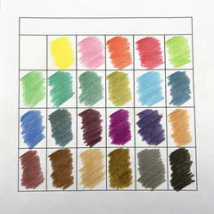 24 Colors Metallic Pencil Colored Drawing Pencil Set