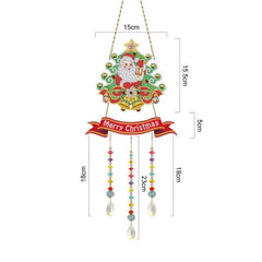 5D Diamond Painting Mandala Flowers Wind Chime DIY Diamond Art Kit for Christmas Wall Home Decor