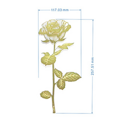 Rose Bookmark Metal Hollow Brass Bookmark Exquisite Delicate Book Marks For Men Women Adults Gifts Books Paper Office Supplies