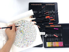 72 Colors Color Glitter Sketch Pencils Set