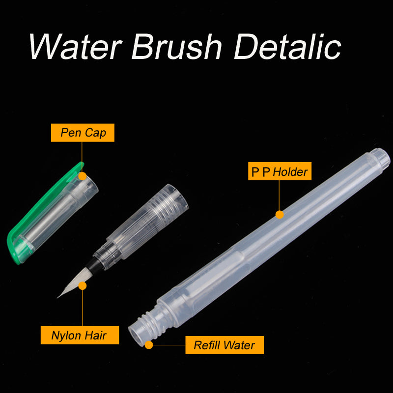 1/3/6pcs Refillable Paint Brush Water Color Brush Soft Watercolor Brush Ink Pen for Painting Calligraph Drawing Art Supplies