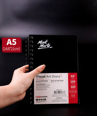 Art sketch book 110 GSM 120 Pages Watercolor Sketchbooks Loose-leaf Detachable Drawing Book for Drawing Paper Portable Coil Album Markers Watercolor Painting Pad Art Artists