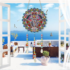 5D Diamond Painting Mandala Flowers Wind Chime DIY Diamond Art Kit