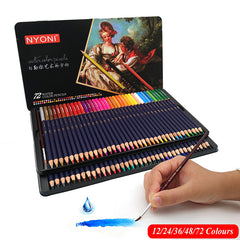 Professional Watercolor Pencil 72 Colors Soft Water Soluble Colored Pencils For Painting Student Artist Art Supplies