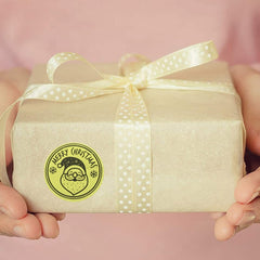 500pcs/roll Rose Gold Merry Christmas Stickers Round Labels Kraft Paper Xmas Gifts Box Labels Decorations New Year Sealing Label Stickers For Party DIY Packaging Stationery Stickers