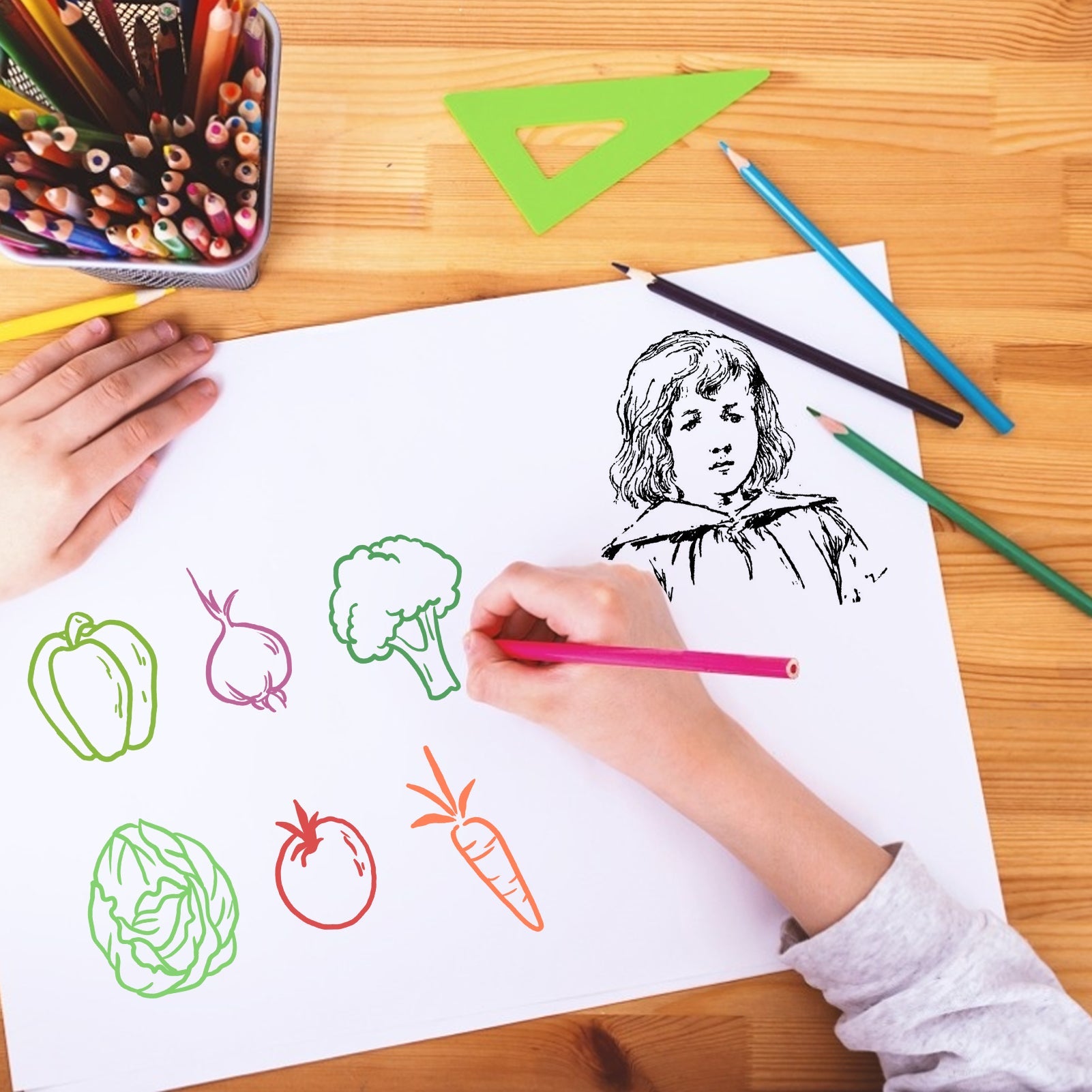 72 Colored Pencils Set, Colored Pencil for Adult Coloring and Drawing, Kids Indoor Activity Art Tools at Home, Gift for Children