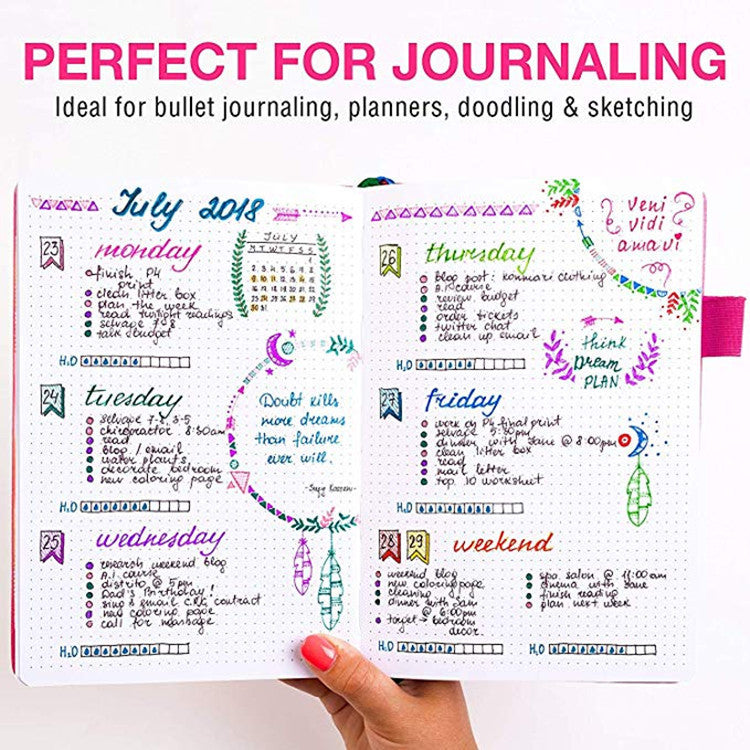 12/24/36/48/60 PCS Colored Art Sketching Markers Drawing Set Double-head Watercolor paint brush pen Diary supplies Stationery