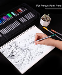 Art sketch book 110 GSM 120 Pages Watercolor Sketchbooks Loose-leaf Detachable Drawing Book for Drawing Paper Portable Coil Album Markers Watercolor Painting Pad Art Artists