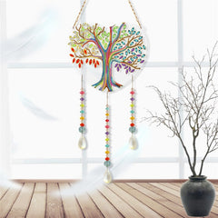 5D Diamond Painting Mandala Flowers Wind Chime DIY Diamond Art Kit for Christmas Wall Home Decor