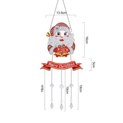 5D Diamond Painting Mandala Flowers Wind Chime DIY Diamond Art Kit for Christmas Wall Home Decor