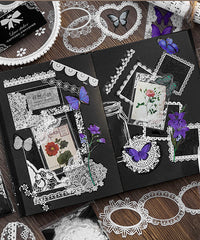 240 Pcs Lace Border Stickers Set