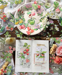 40 Pcs Fresh Plant & Flowers Series PET Stickers Set