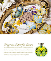 80 Pcs Gold Stamping Butterfly Theme Stickers Set