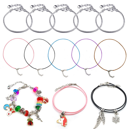 100pcs Christmas Bracelet Making Set Colorful Crystal Red Elk Gift Set Girls DIY Creative Crystal Beaded Exquisite Jewelry Set Christmas Gift