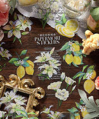 40 Pcs Fresh Plant & Flowers Series PET Stickers Set