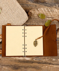 Autumn Atmosphere Vintage Leather Bullet Journal