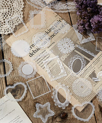 240 Pcs Lace Border Stickers Set