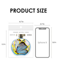 80 Pcs Gold Stamping Butterfly Theme Stickers Set