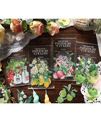 40 Pcs Fresh Plant & Flowers Series PET Stickers Set