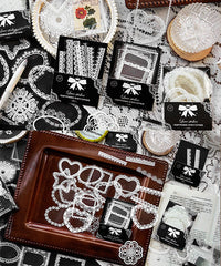 240 Pcs Lace Border Stickers Set