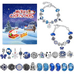 Christmas Bracelet Set Christmas Calendar Countdown Kit DIY Jewelry Making Kit Gift Kid Girl Christmas Gift