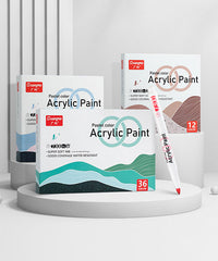 12/24/36 Colors Soft Bullet Tip Acrylic Paint Marker Pens Set