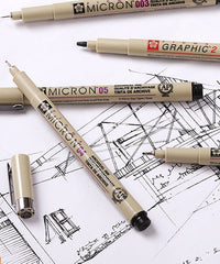 12 Pcs Precision Micro-Line Ink Pen Set