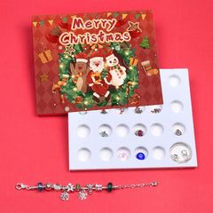 Christmas Bracelet Set Christmas Calendar Countdown Kit DIY Jewelry Making Kit Gift Kid Girl Christmas Gift