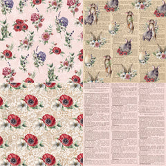 24 Sheets Easter DIY Scrapbooking Stickers Material Craft Paper Packs Scrapbooking Happy Planner DIY Card Decoration Photo Albums