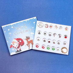Christmas Countdown Advent Calendar DIY Charm Bracelet Necklace Jewelry Making Kit For Kids Children Xmas Gifts