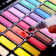 Colors Pigment for Watercolor Painting with Paint Brush&Watercolor Paper Painting Set